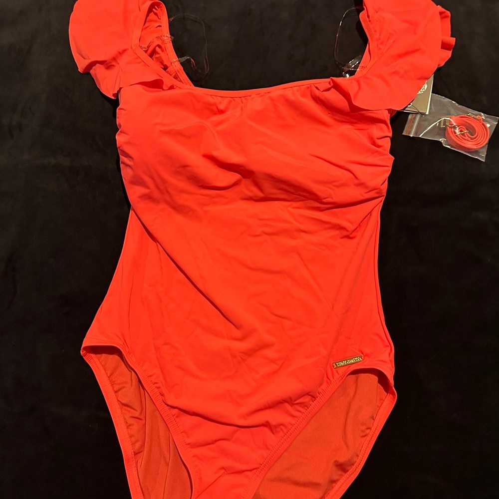 Vince Camuto Bold Red Swimwear